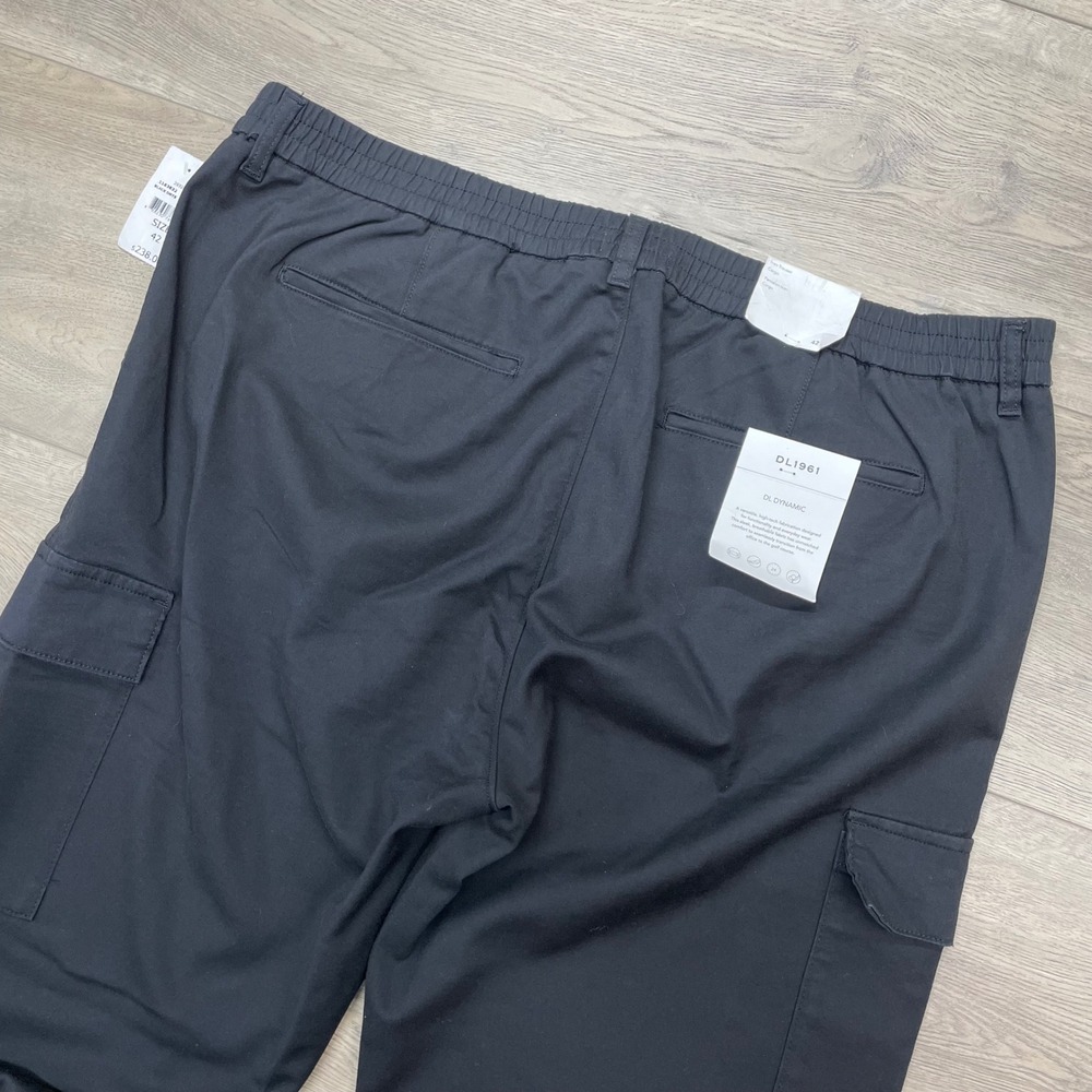DL1961 Ivan Cargo Trouser Mens 42x32 Black Onyx DL Dynamic Pants